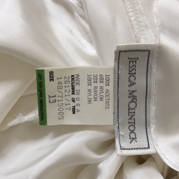 JESSICA McCLINTOCK VINTAGE NWOT WEDDING GOWN SIZE 13 - Picture 4 of 13